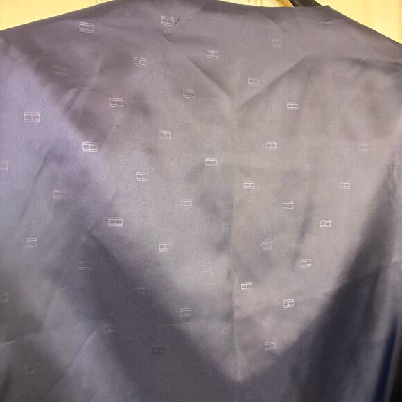 Tommy Hilfiger NWT Suit Vest Blue Red Plaid The Flex US XXL 100% Linen Formal - Picture 9 of 9